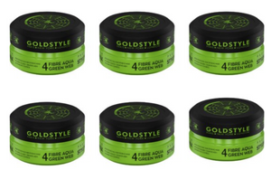 Gold Style Aqua Styling Wax 4 Fibre Green Web 6 stuks