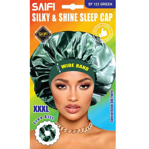 Saifi Silky & Shine Sleep Cap Green XXXL SF123