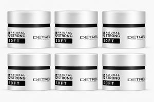 Detreu Cream Wax Natural Strong Soft 6 x 150 ml - Hairwaxshop