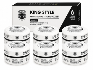 King Style Aqua Styling Wax Super Strong  6 stuks - Hairwaxshop