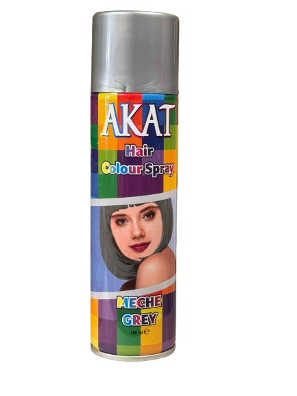 Akat Hair Colour Spray Meche Grey 180 ml