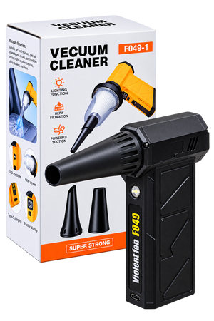 Vacuum Cleaner F049-1 – Compact Cordless Cleaning Vacuum with LED Light - Hairwaxshop